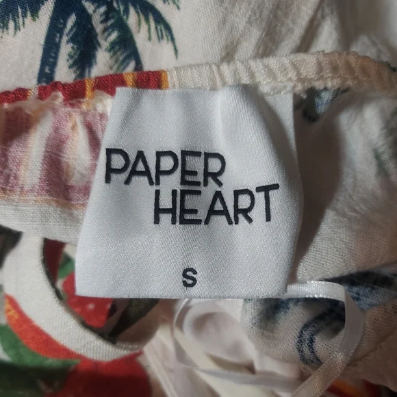 Paper Heart Fresh Fruits Print Linen-blend Maxi Dress - Picture 2 of 7